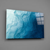 Shades Of Blue Glass Wall Art.